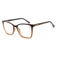 LV.IJ.0415-5702.1 Armacao Para Oculos de Grau Feminino Chilli Beans Classicos Quadrado Degrade Marrom -4-